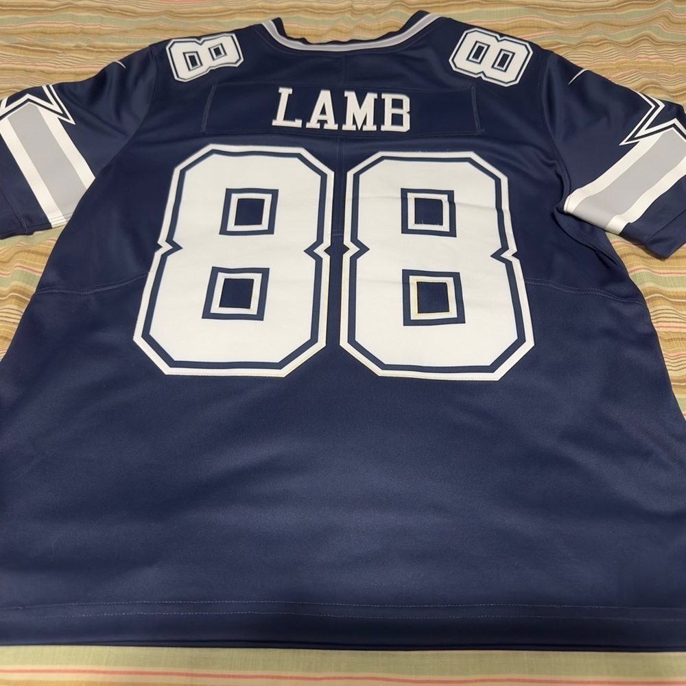 Nike Dark Blue Cowboys Authentic jersey (CEDE LAMB) - Picture 2 of 5